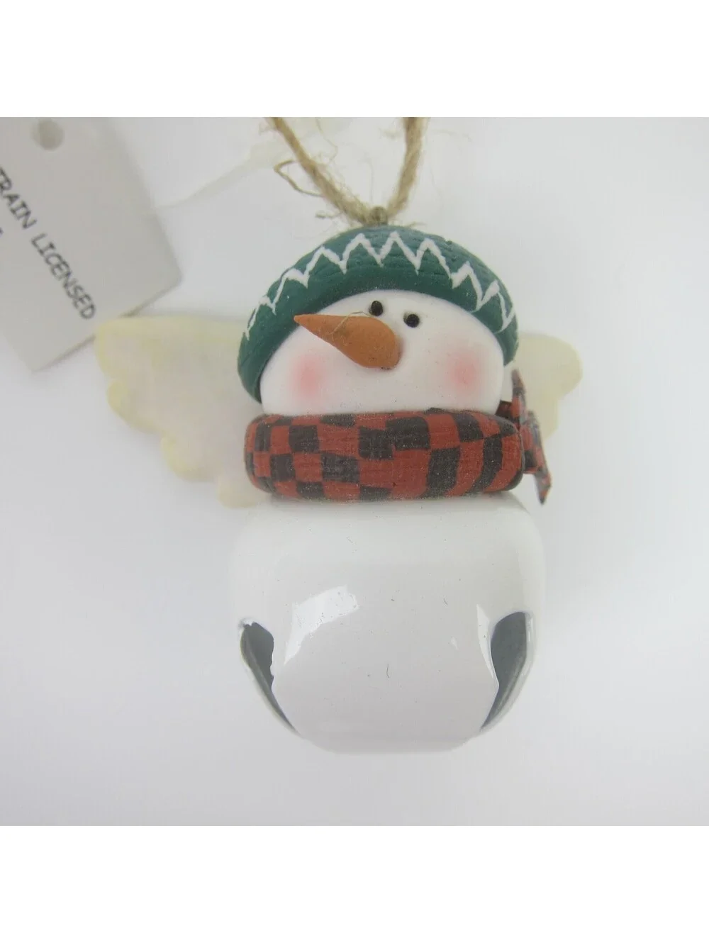 Vintage Snowman Bell Christmas Ornaments Lot of 6 Deb Strain Artist Signed 2005